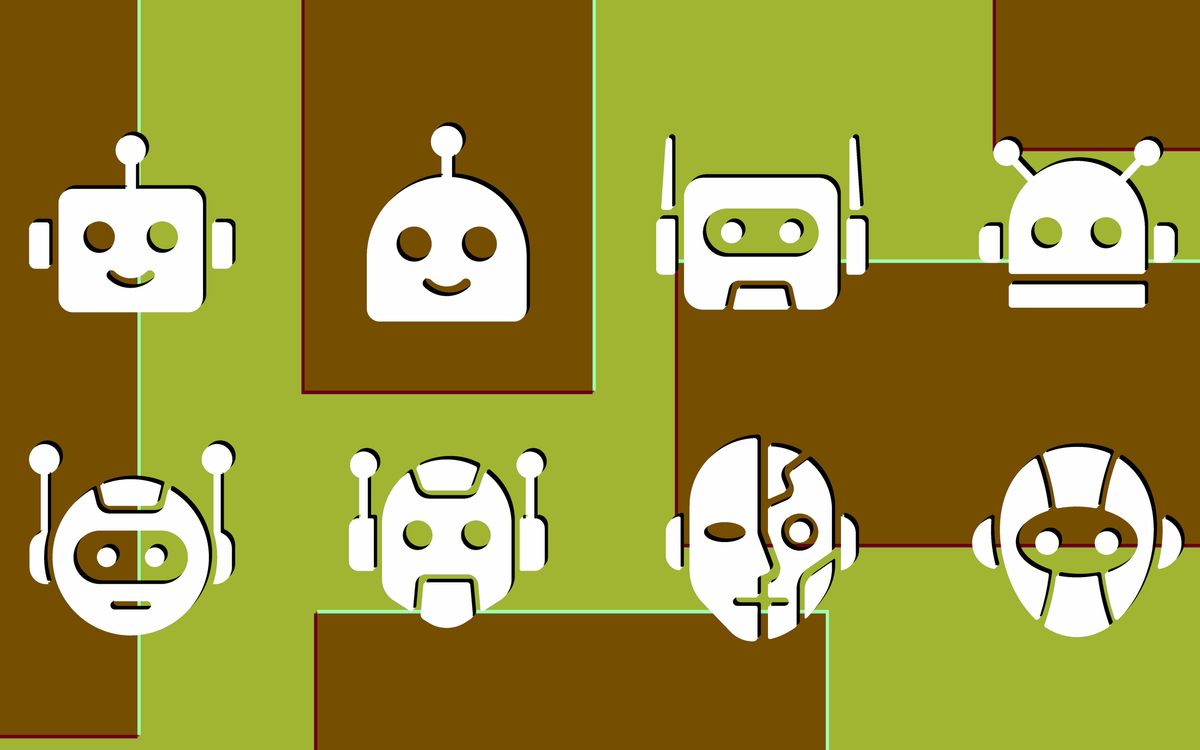 IEEE Spectrum illustration of robot faces