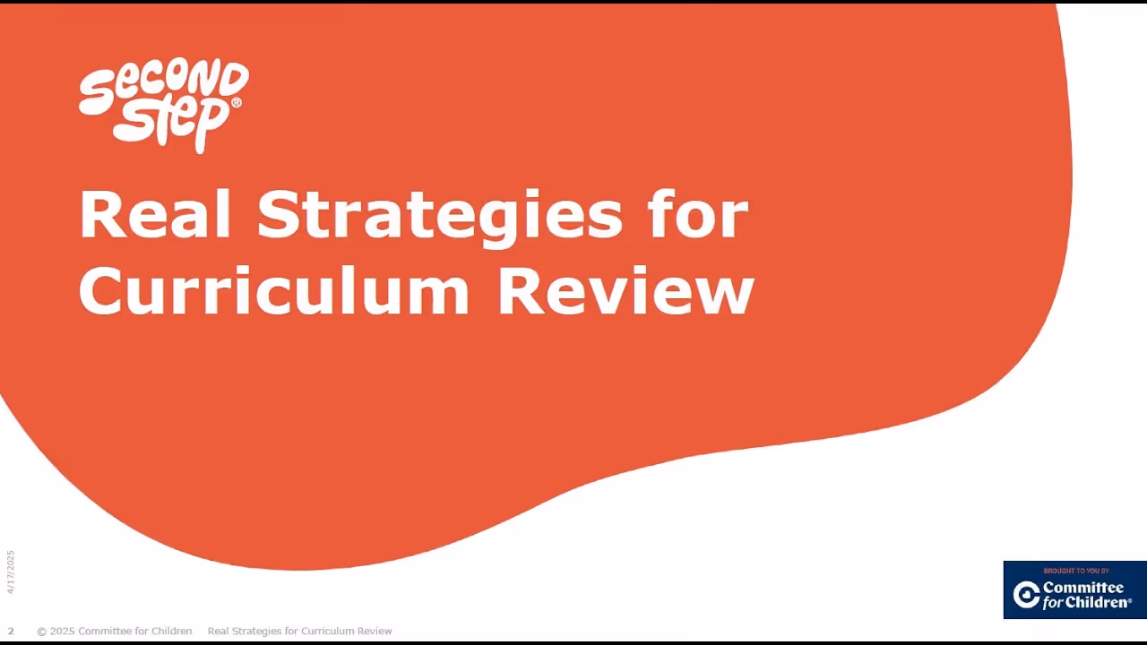 Real Strategies for Curriculum Review