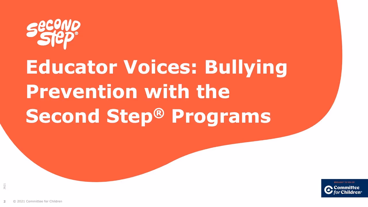 Educator Voices: Bullying Prevention with Second Step® Programs