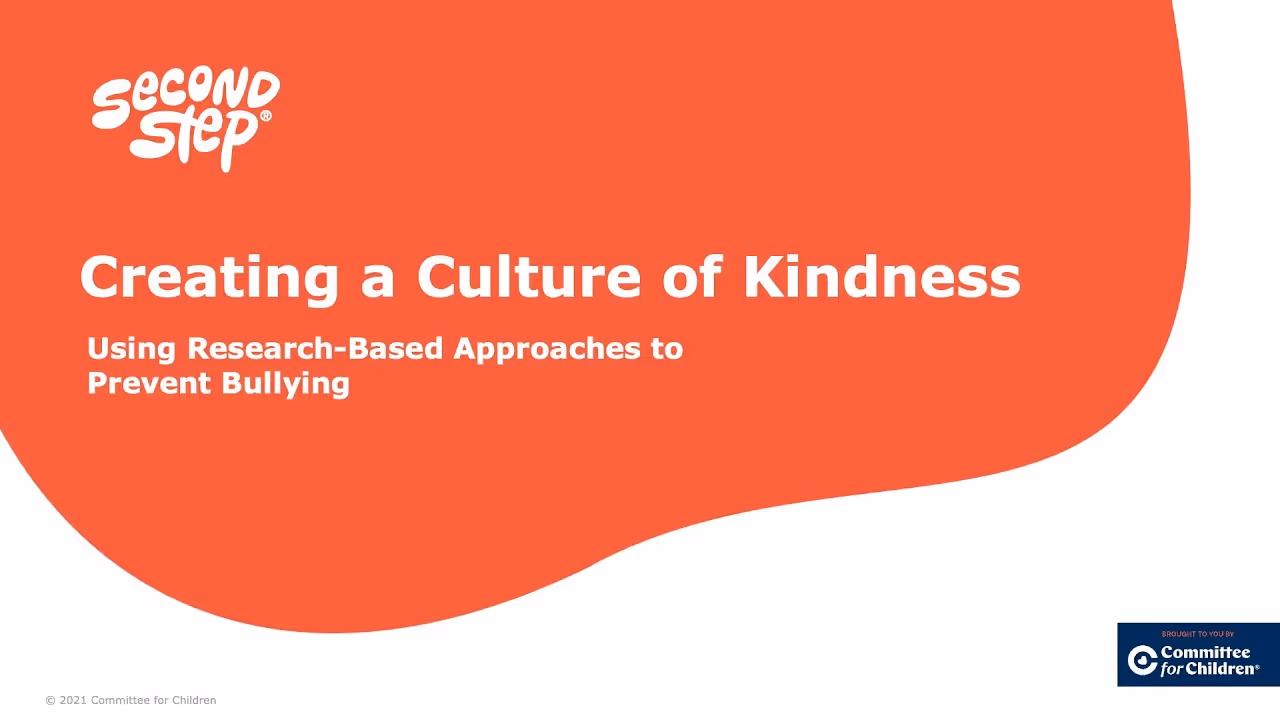 Creating a Culture of Kindness: Using Research-Based Approaches to Prevent Bullying