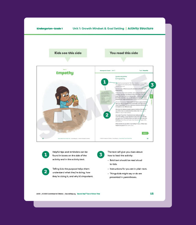 Sample Activity Second Step® Elementary Classroom Kits