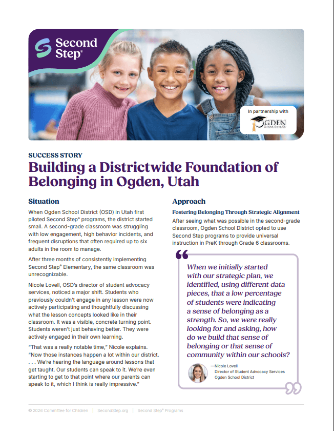 Building a Districtwide Foundation of Belonging in Ogden, Utah