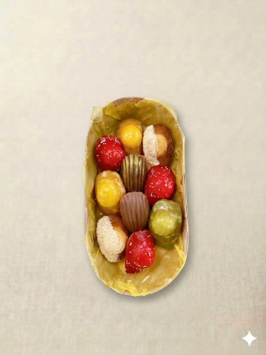 Coffret de madeleines artisanales 10 pièces — goûter premium entreprise Paris