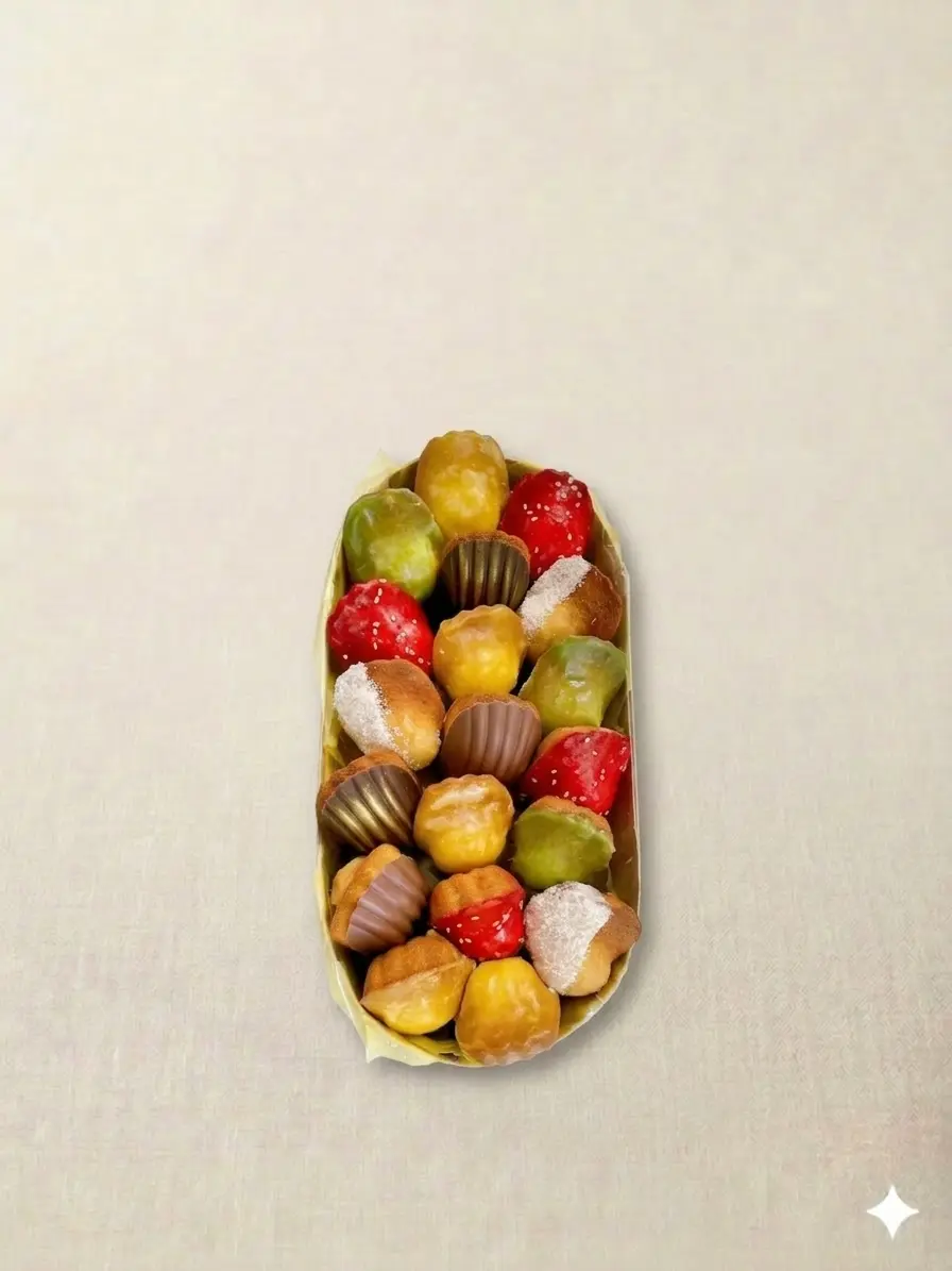 Coffret de madeleines artisanales 20 pièces — goûter événement entreprise Paris