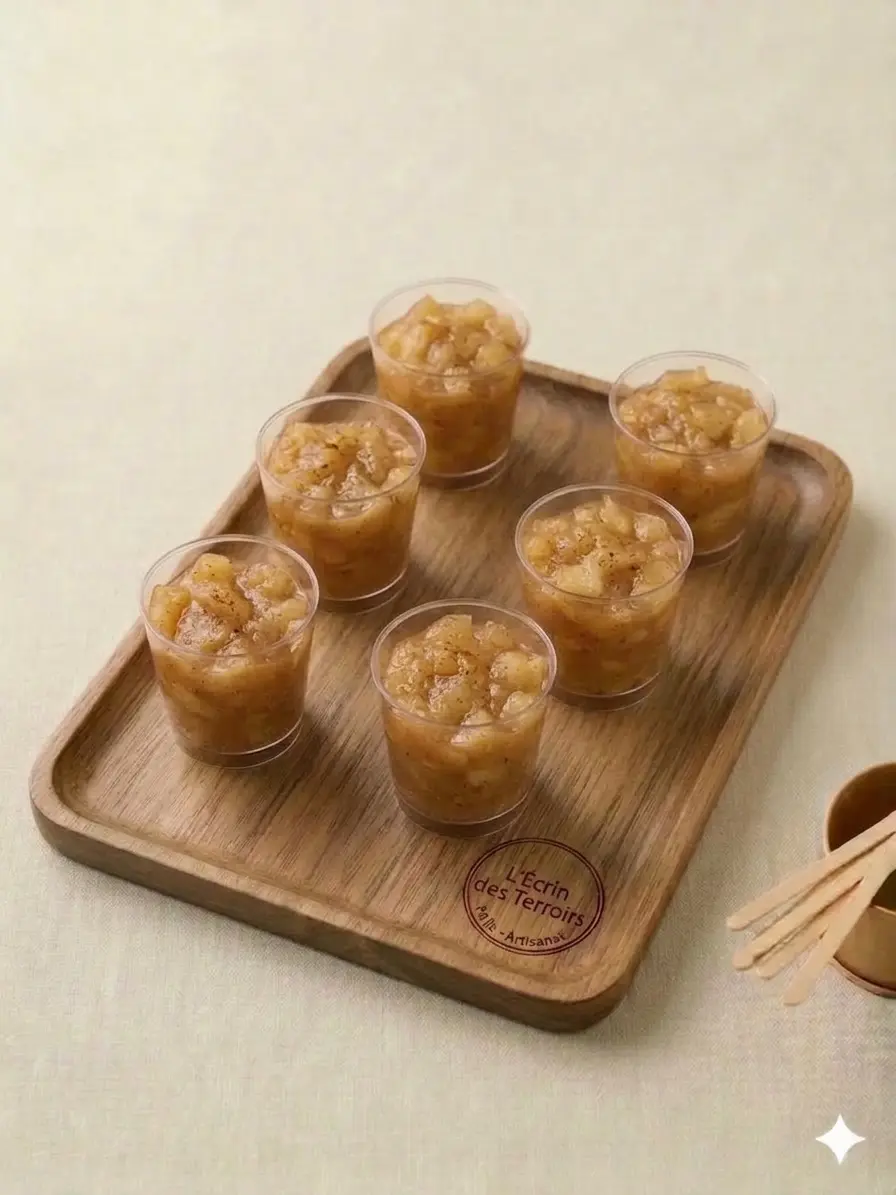 Compote de pomme du verger 6 pièces — produit local Île-de-France goûter entreprise