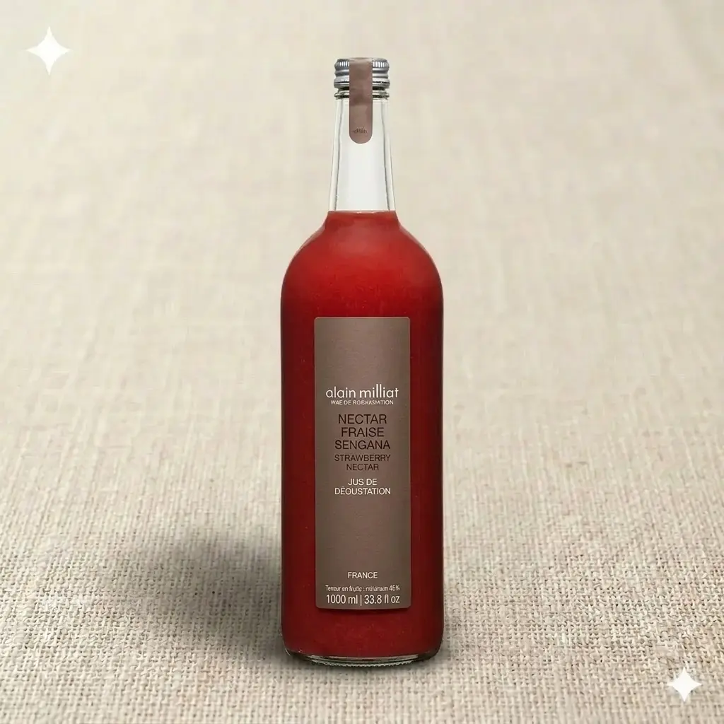 Jus de fraise Alain Milliat 1 litre — nectar premium accueil client entreprise