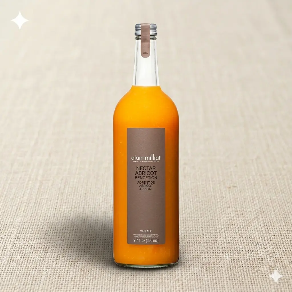 Jus d'abricot Alain Milliat 1 litre — nectar artisanal livré en entreprise Paris