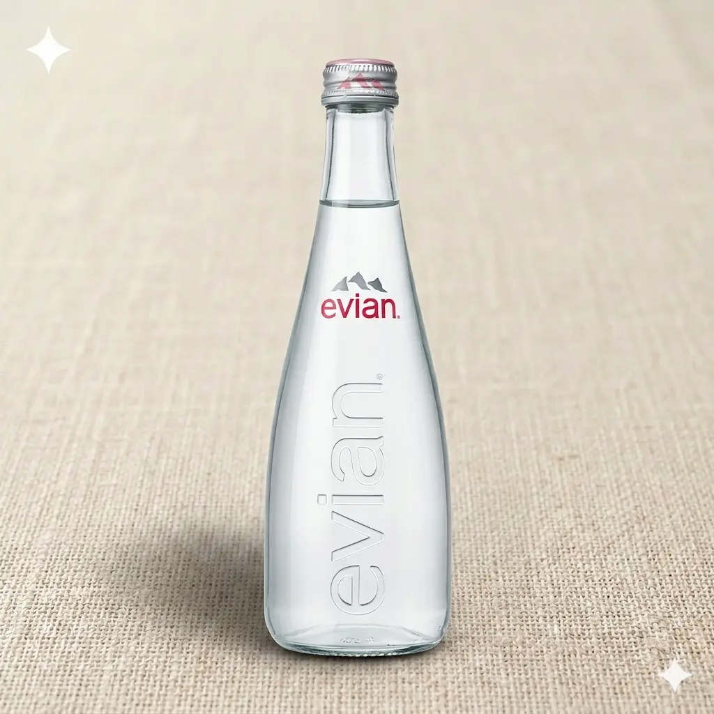 Evian 33cl — eau individuelle pour séminaire et accueil client entreprise Paris