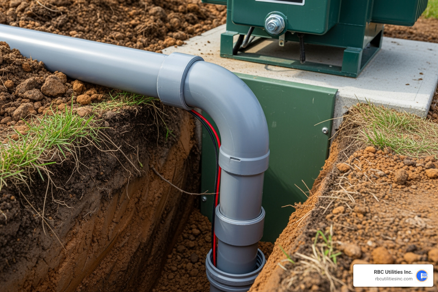conduit sweep entering a transformer pad - conduit for underground power conduit sweep entering a transformer pad - conduit for underground power