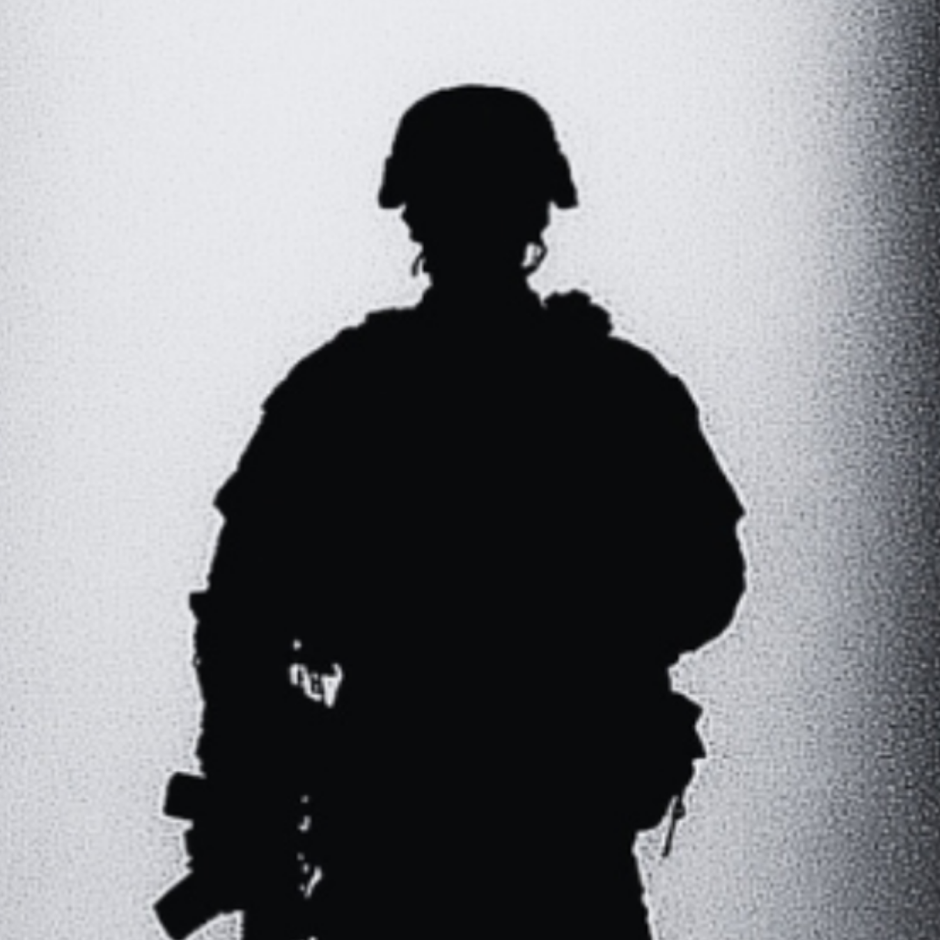 Silhouette of a soldier