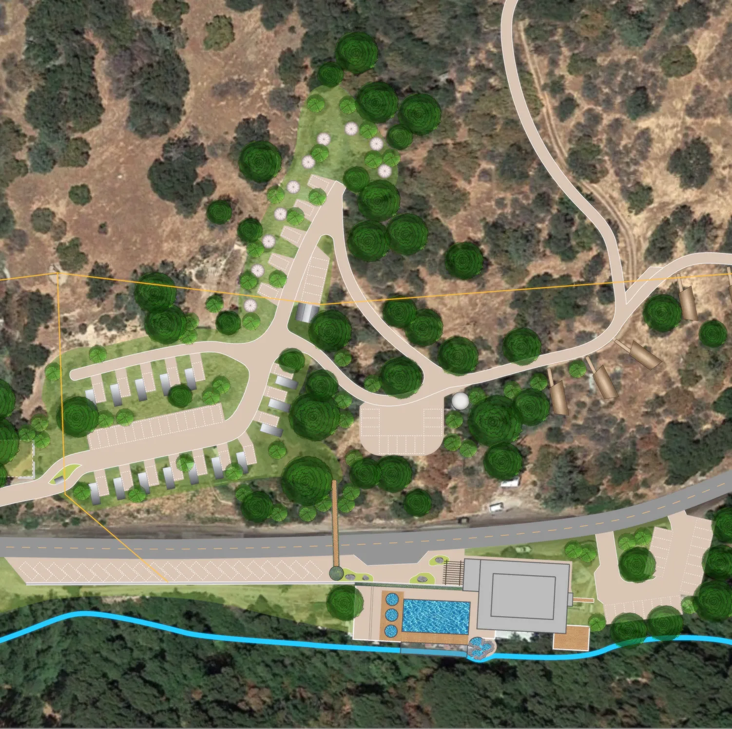 Artistree's custom designed Yoki treehouse in Austin, Texas.