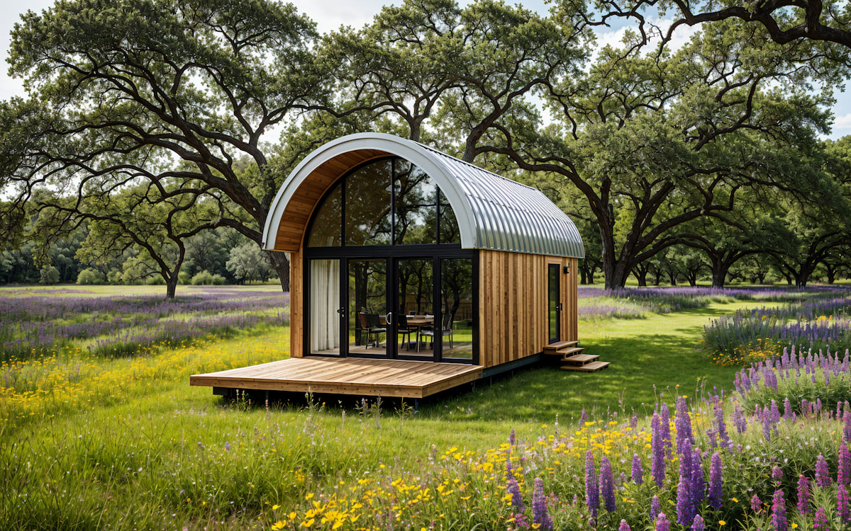 Artistree's custom designed Yoki treehouse in Austin, Texas.