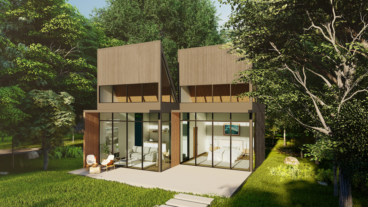 Artistree's custom designed Yoki treehouse in Austin, Texas.