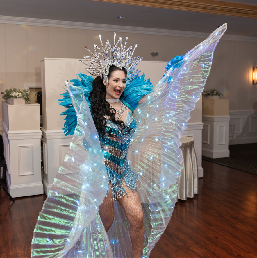 Solo showgirl performance at a Baltimore corporate party