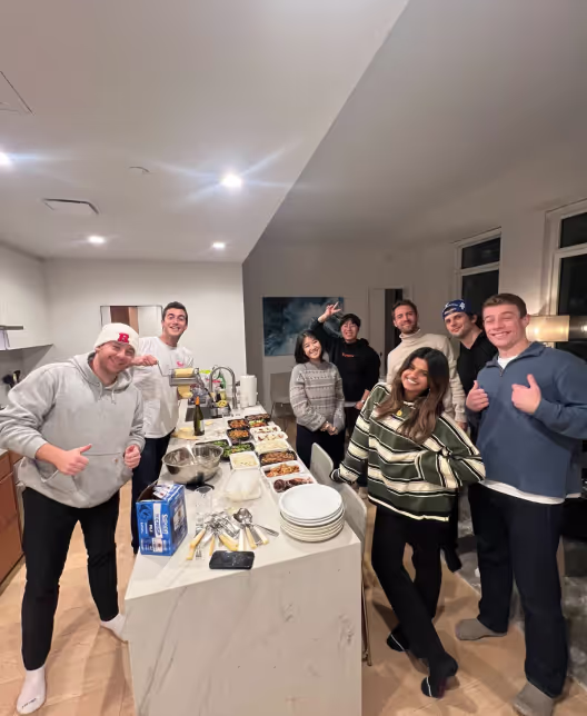 Team dinner photo
