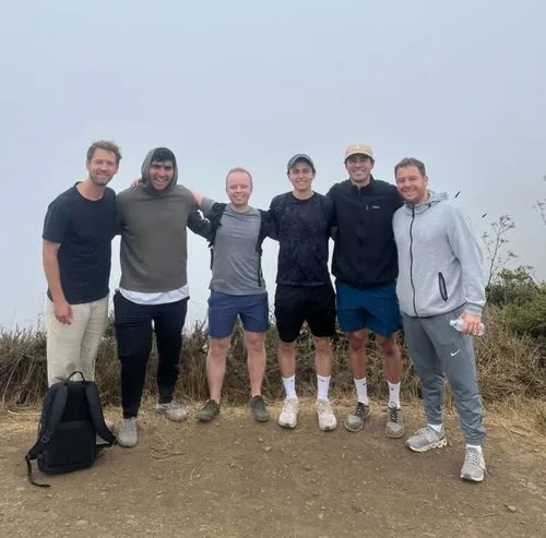 Group hiking activity