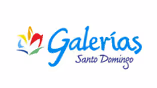 Logotipo de Galerías Santo Domingo en colores azul, rojo, amarillo y verde.