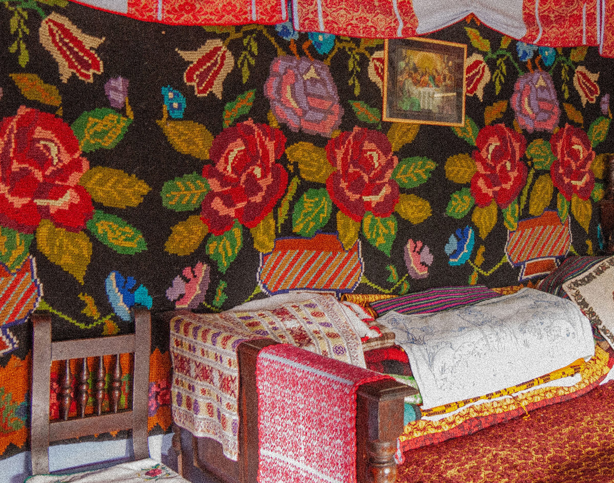 Inside of an old Romanian home