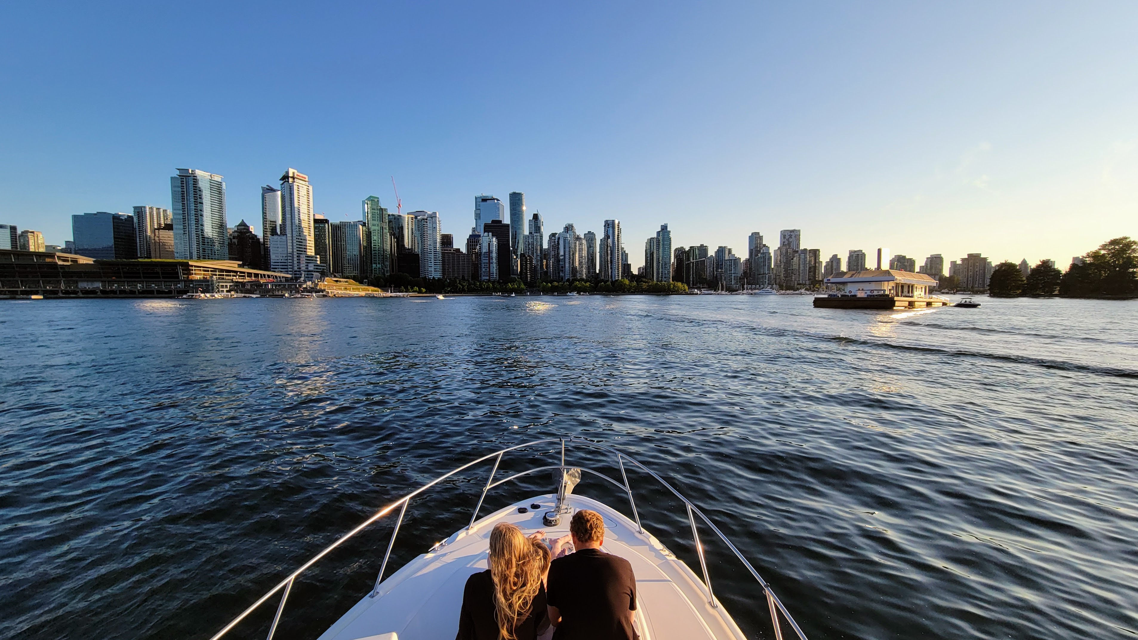 A captivating view of the city reflected in the calm waters, creating a picturesque scene that captures the essence of urban life.