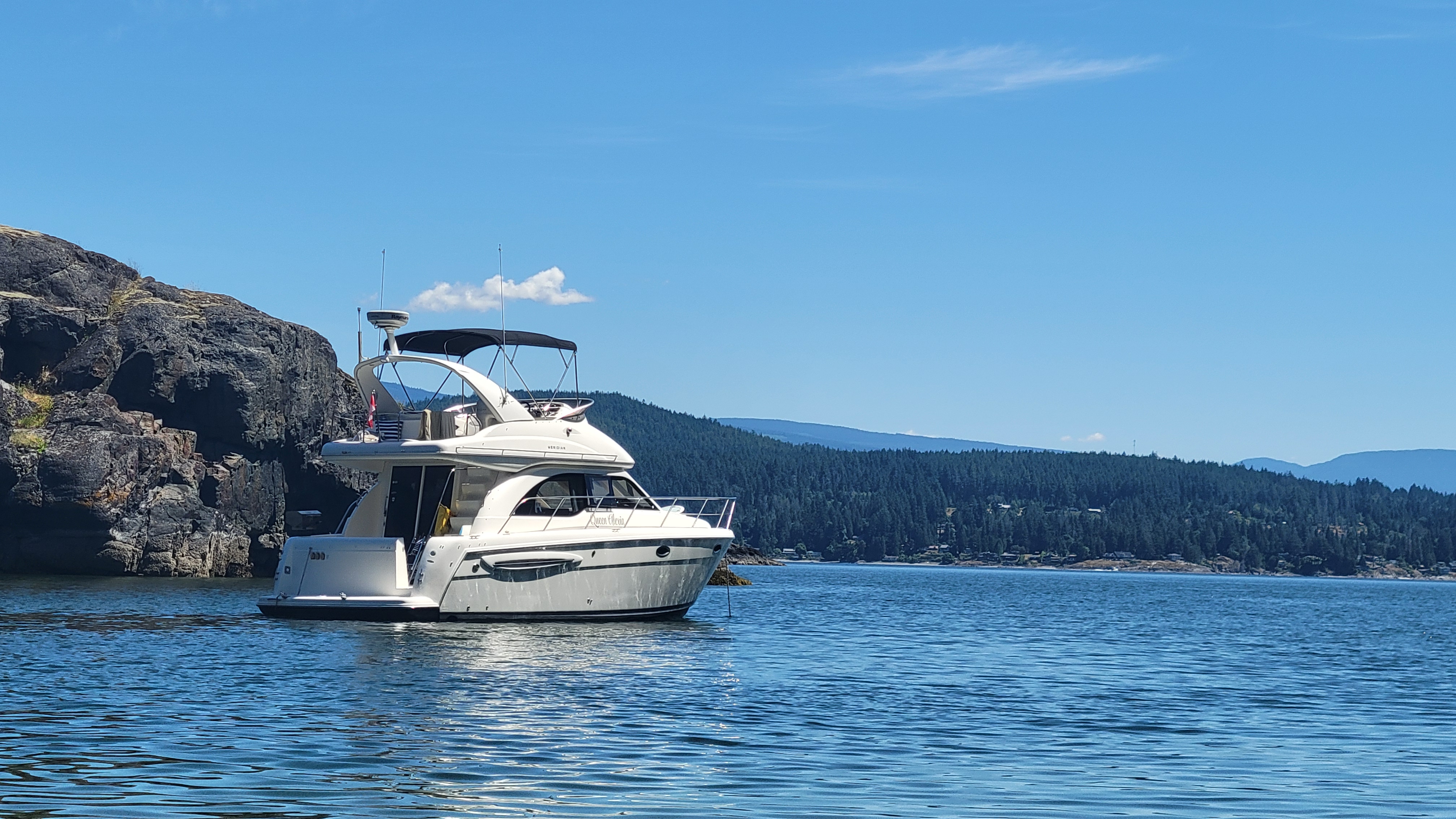 Yacht in British Columbia