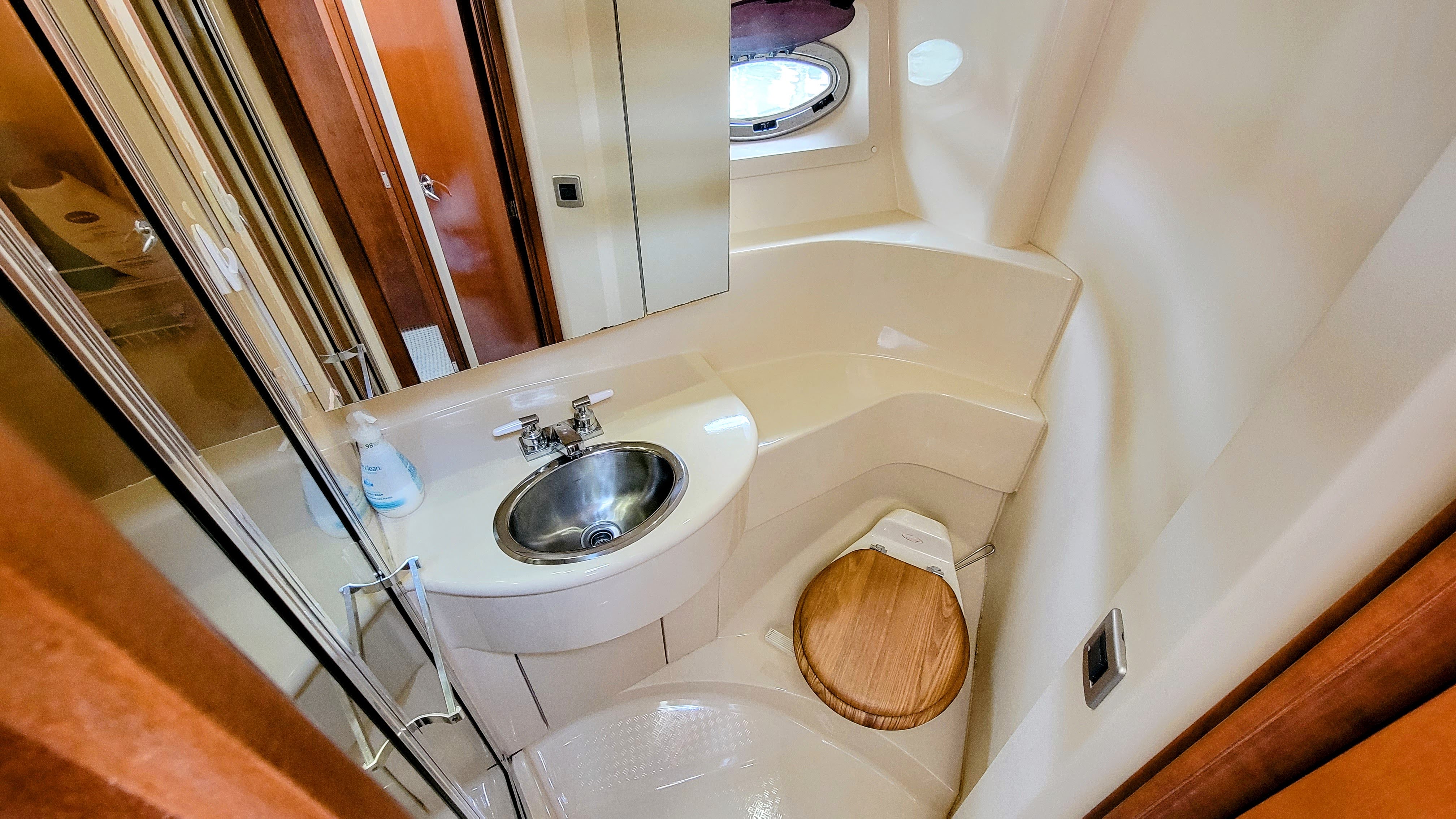 Washroom on a yacht