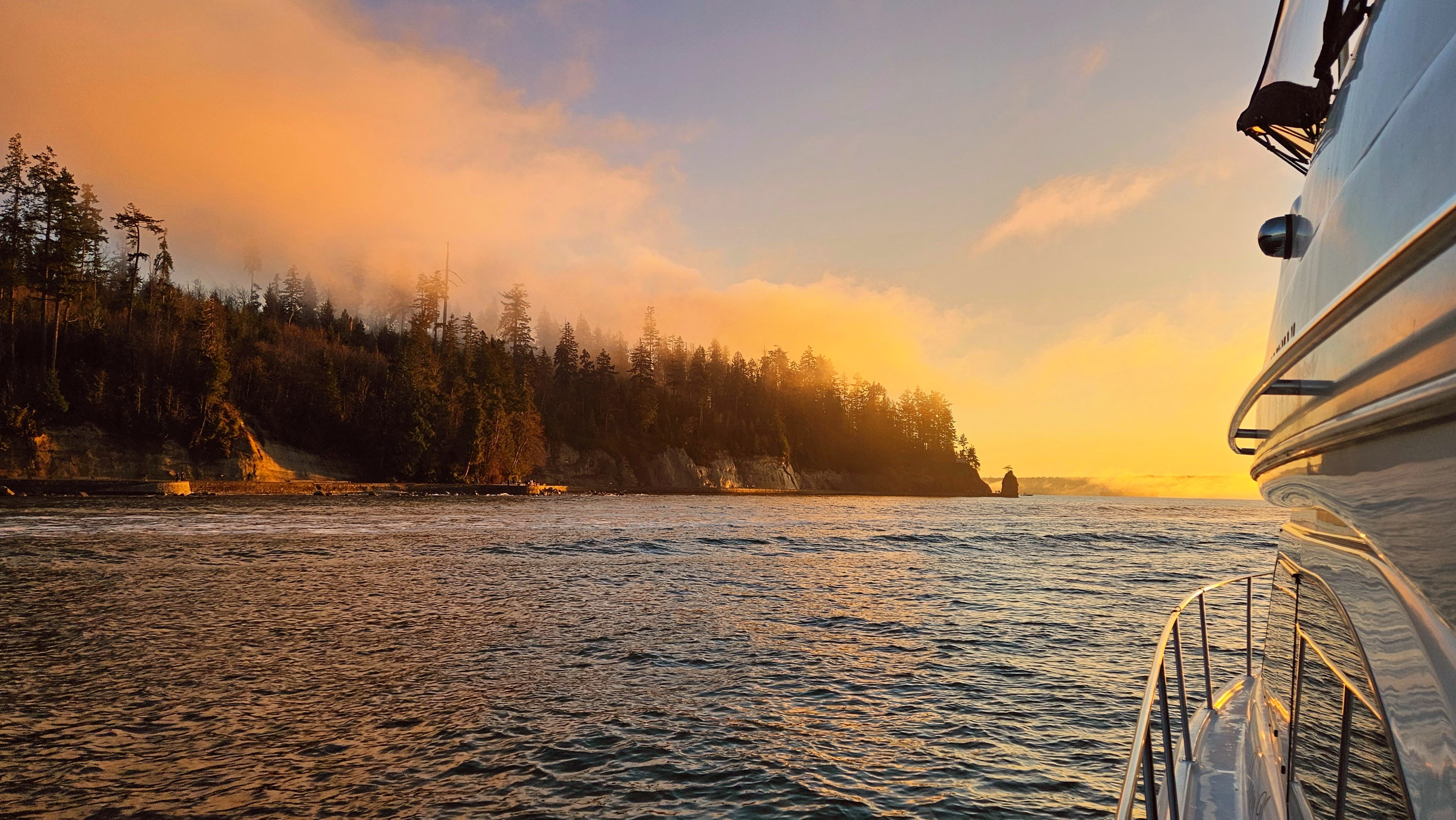 Boat in the sunset