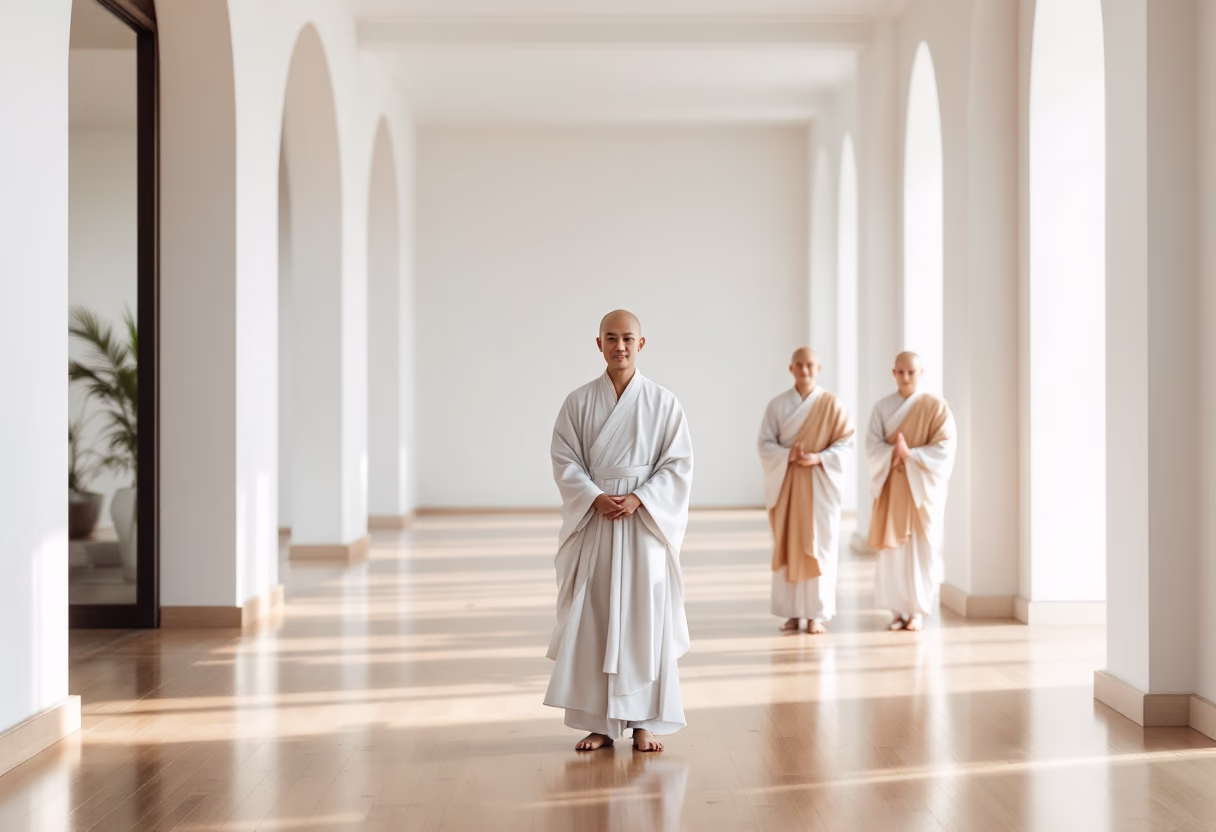 image of ceremony preparation (for a buddhist monasteries & temple)