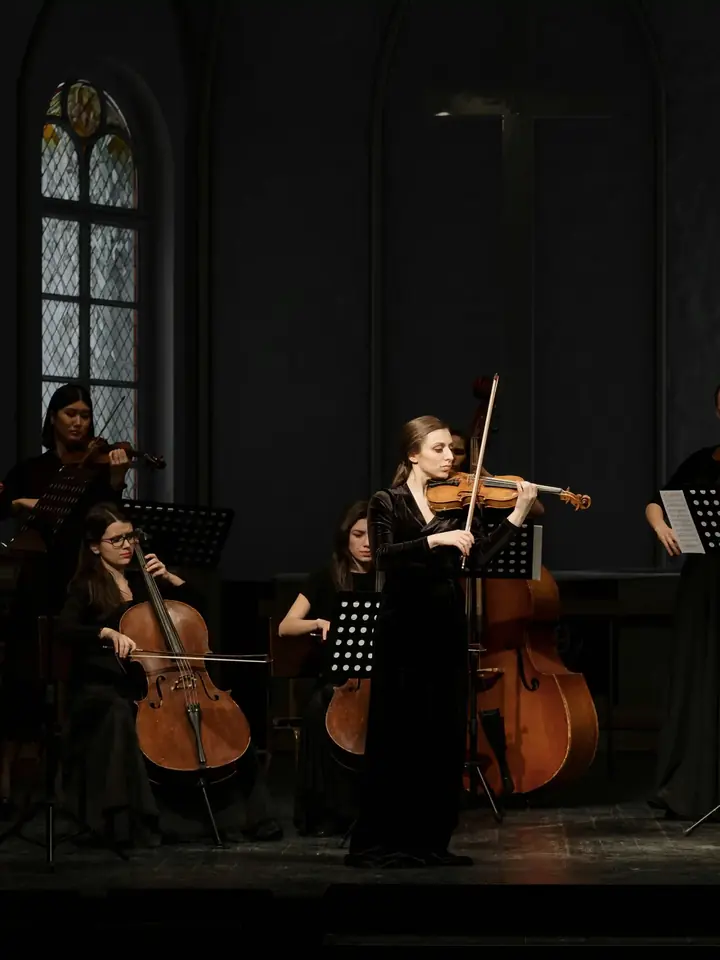 String orchestra playing at a gala dinner in Dubai