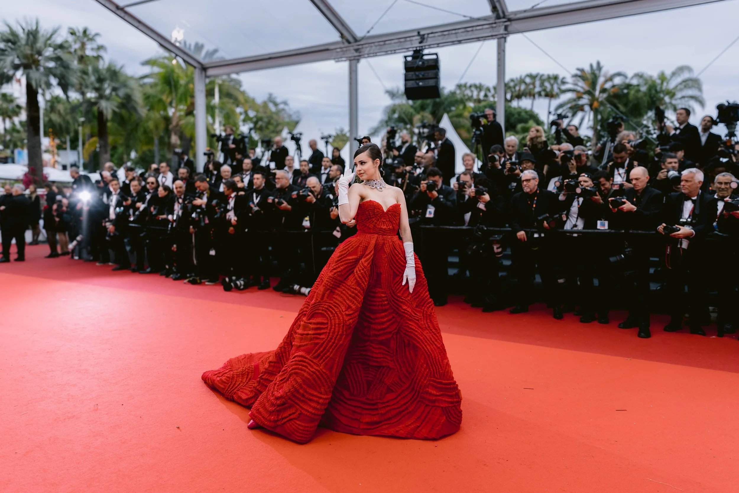 Professional photographer at a Cannes Film Festival brand event, Cover Page Agency content creation Dubai Milan Lyon