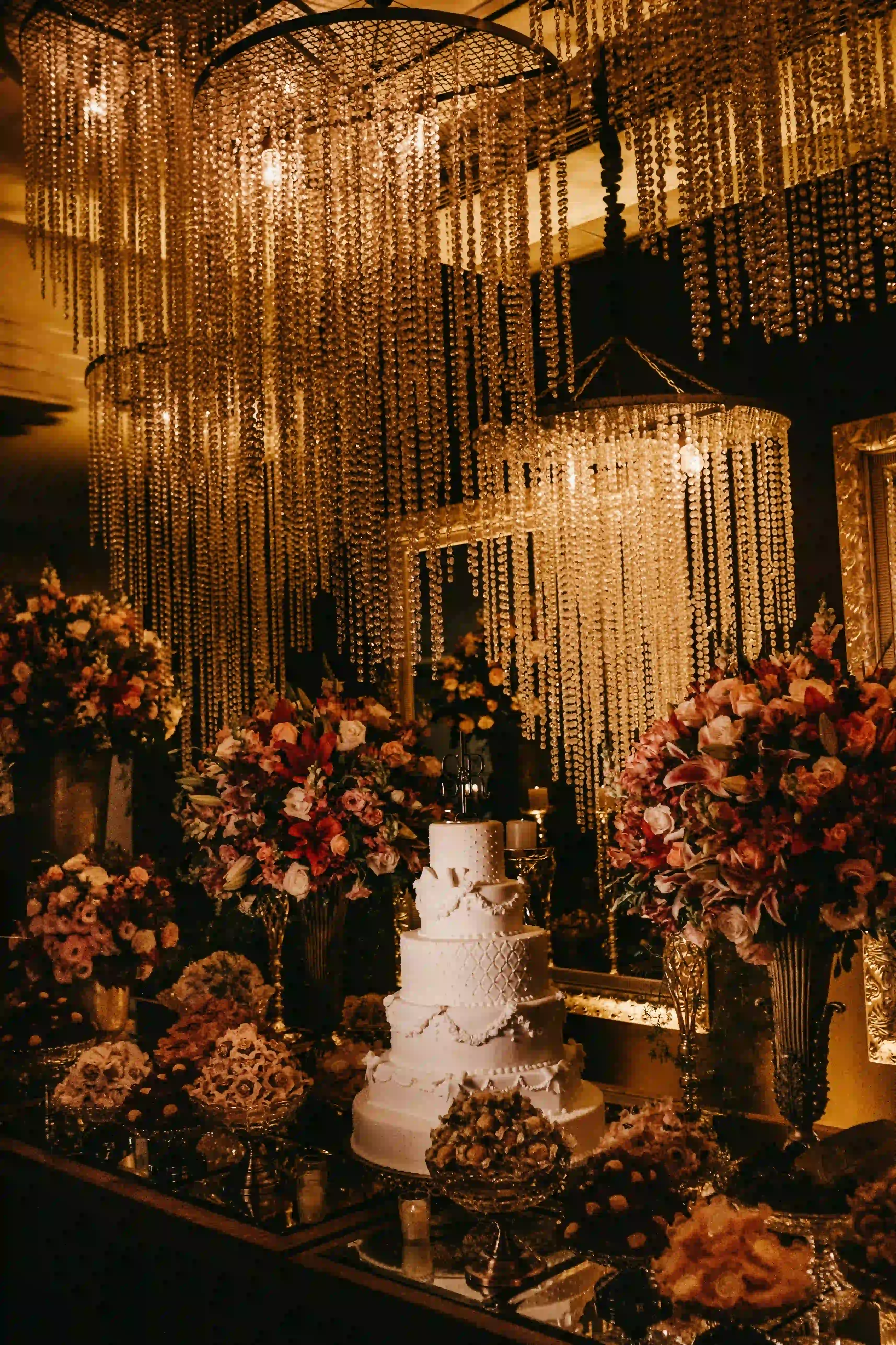 Event decor and lighting production by Cover Page Agency