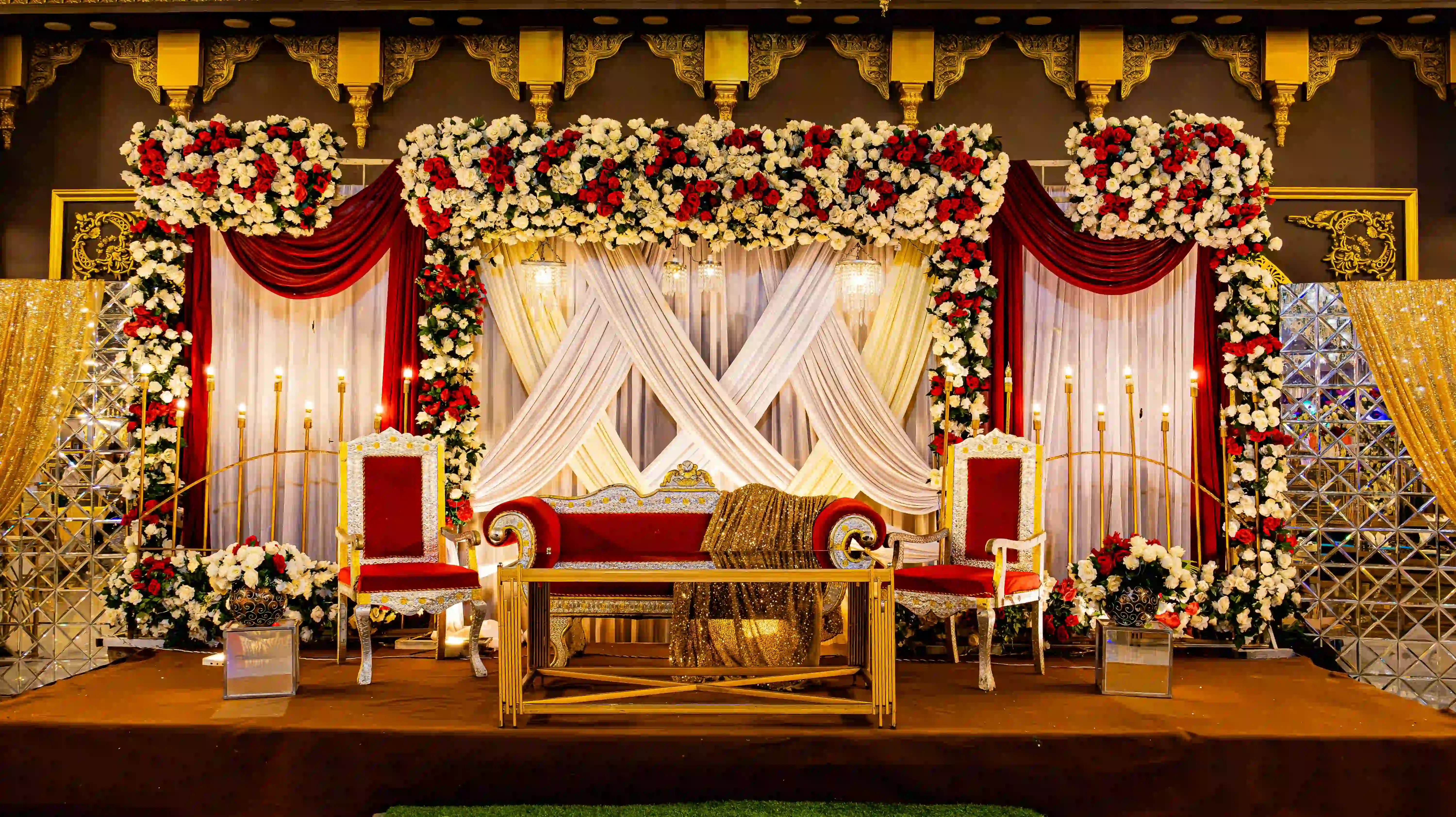Event decor and lighting production by Cover Page Agency