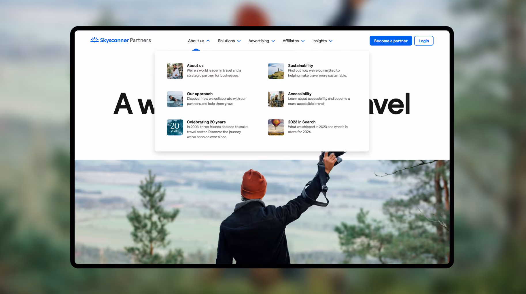 Thumbnail for video showing the mega menu system
