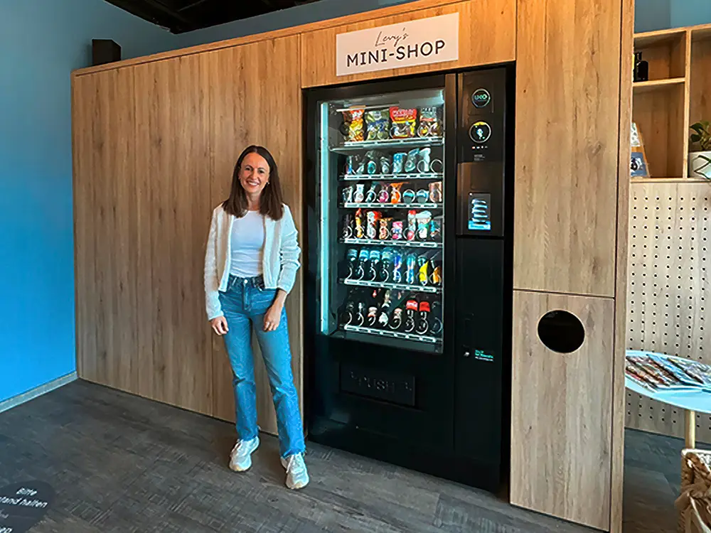 UKO hotel kiosk in use at Levy’s Rooms & Breakfast.