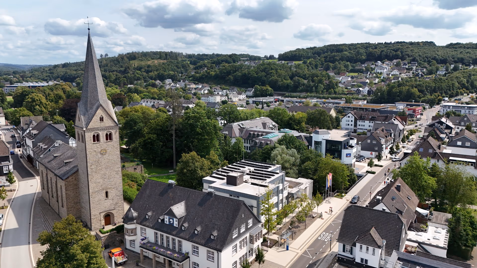 Luftaufnahme von Wiehl im Oberbergischen Kreis