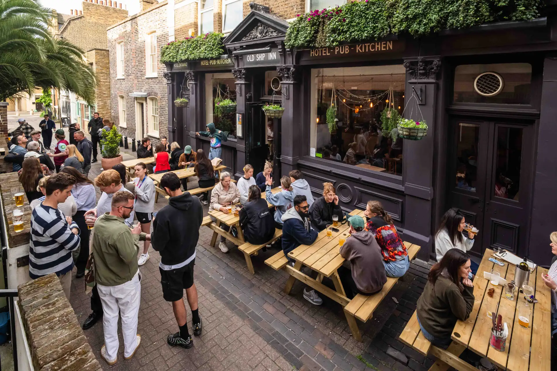 Nestled in the heart of Hackney, The Old Ship invites you to experience the charm of a classic British pub with the cosy comfort of our boutique hotel. Savour our delicious pub grub, perfect for pairing with a pint. Whether popping in for a bite, a brew, or staying the night in the hotel, you're in for a warm welcome and a jolly good time. We are just down the road from The Hackney Empire, The Moth Club and Oslo so if you want somewhere to stay after a concert then book into our hotel!