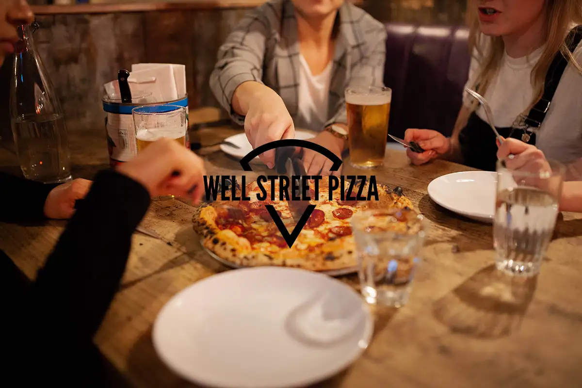 Every Monday & Tuesday, treat yourself to the famous Well Street Pizza and a pint deal for £15
