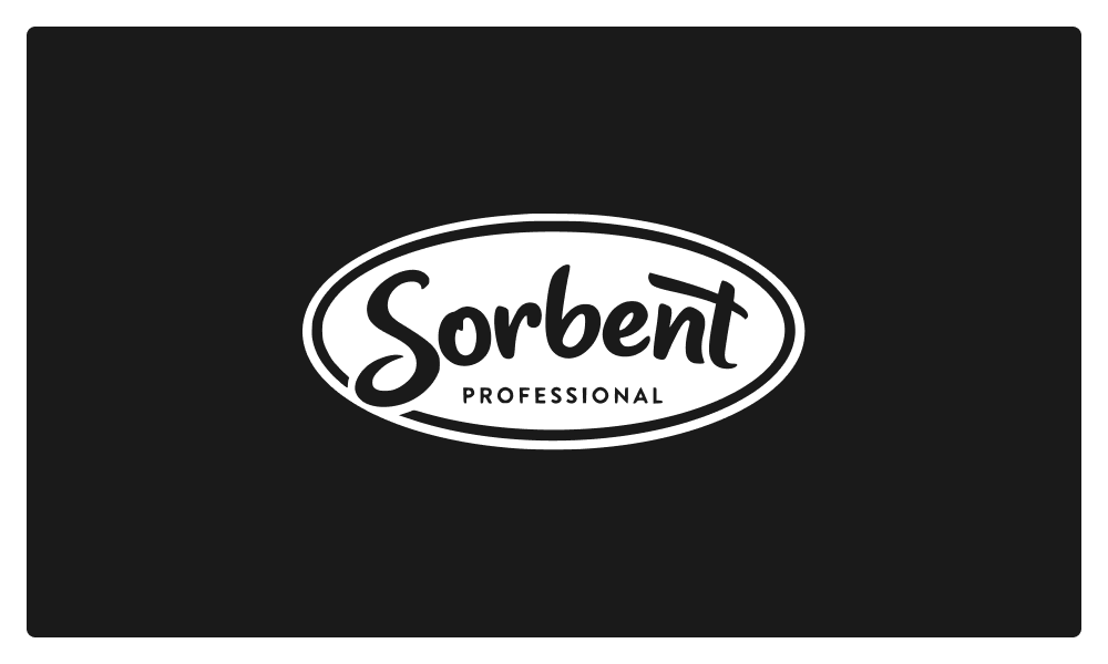 Sorbent Professional logo in black and white.