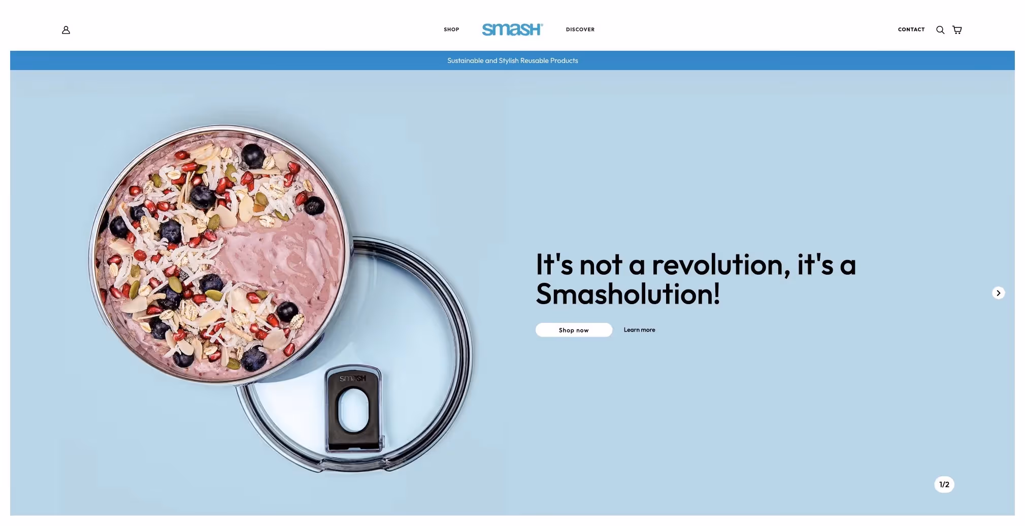 Smash homepage desktop design on headless Shopify Plus with Prismic CMS