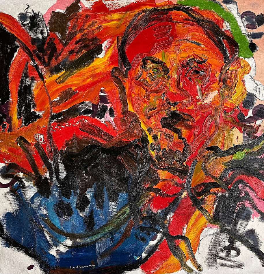 Alaa Al-Hassoun portrait artwork