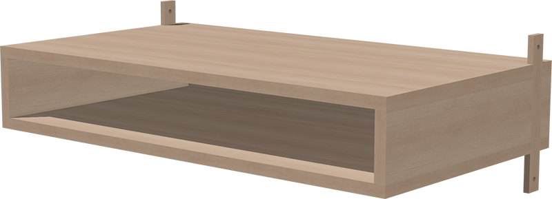 A 3d model of a Forma desk unit