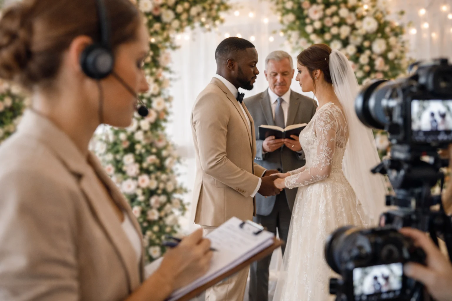 Interpretação para casamento com convidados internacionais
