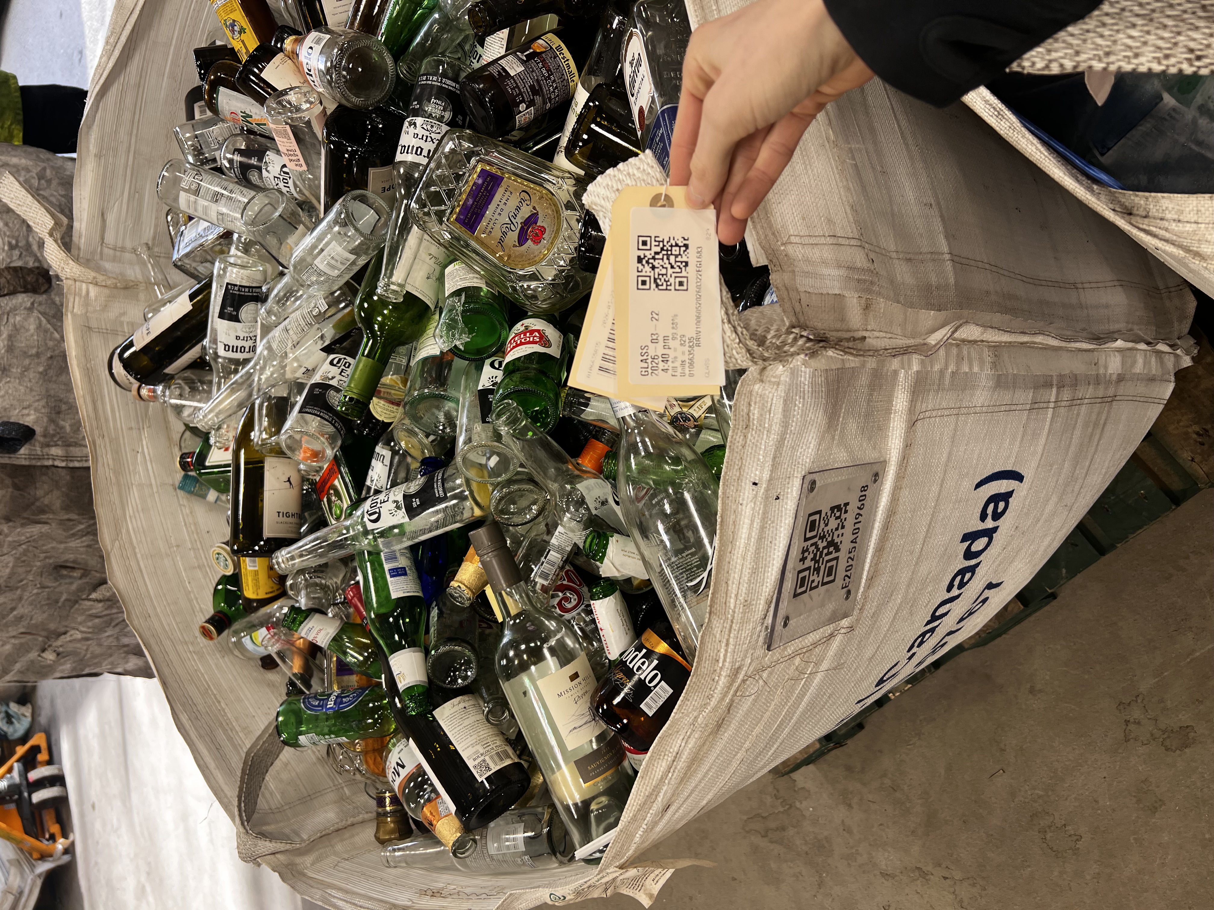 image of courier answering questions