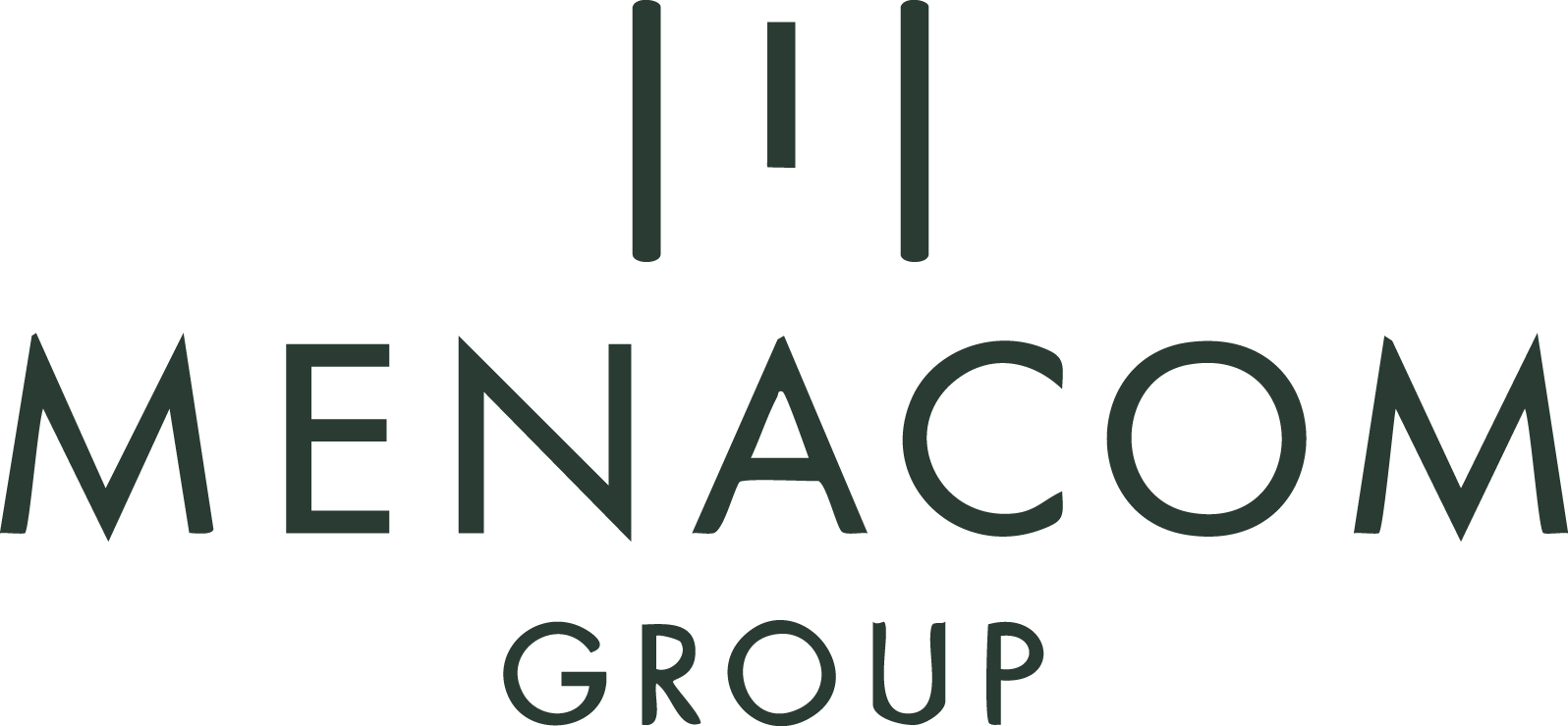 Menacom Group logo, a strategic partner in creative corporate workspace projects.
