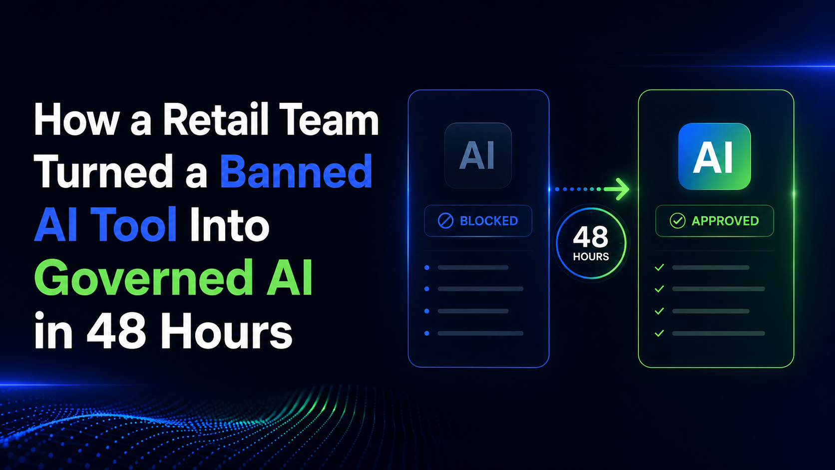 How a Retail Team Turned a Banned AI Tool Into Governed AI in 48 Hours
