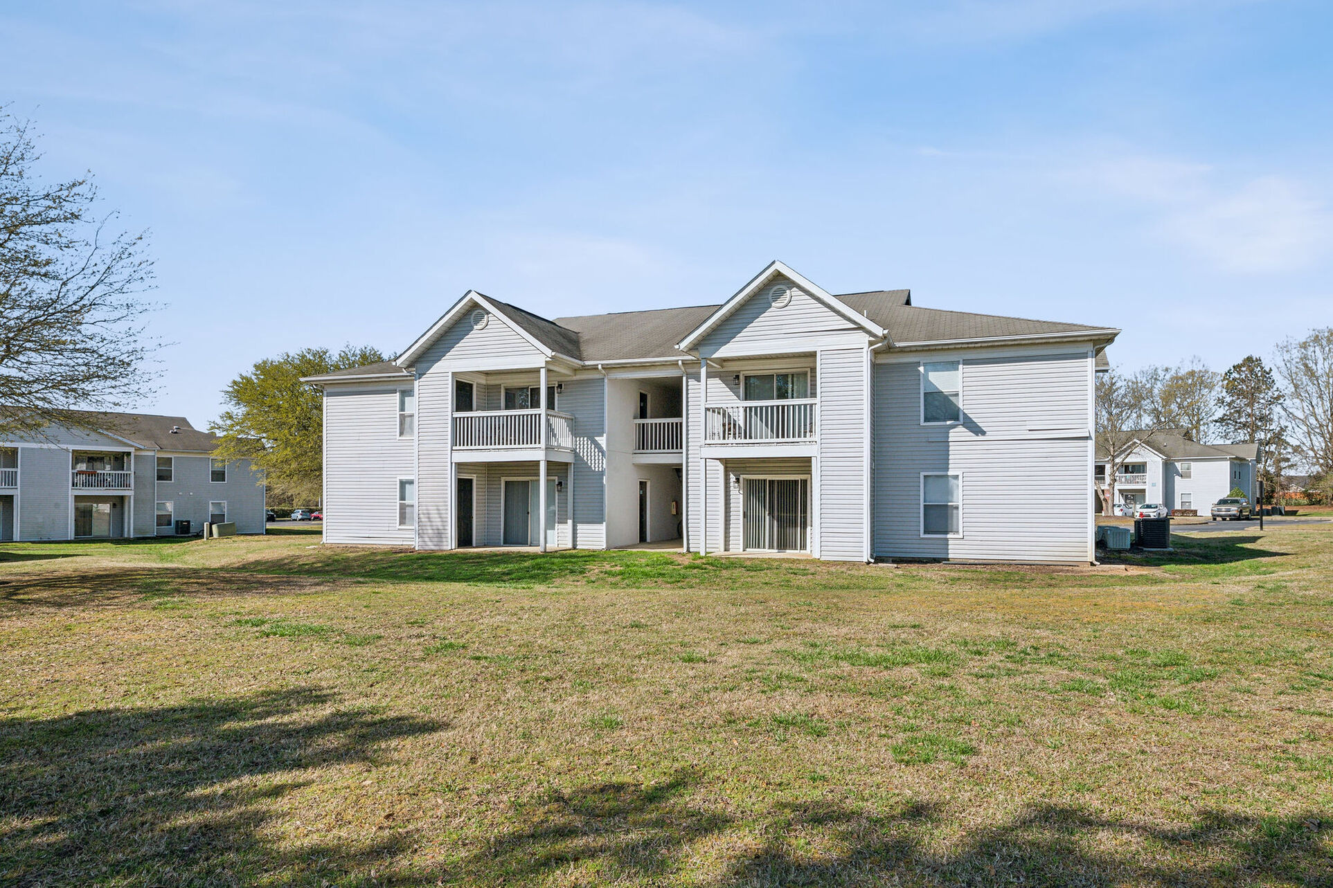 Exterior of the buildings