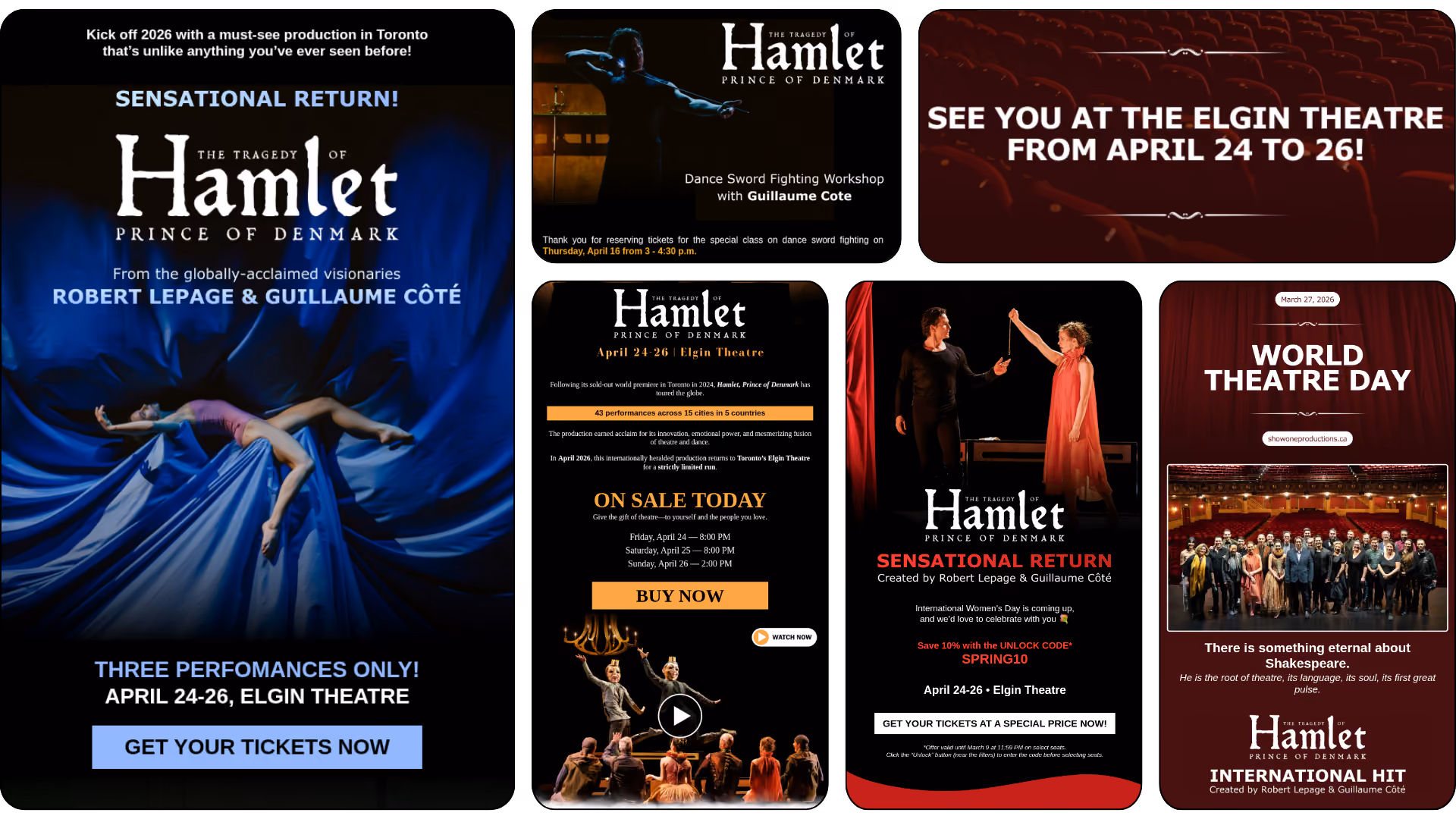 Hamlet tour poster