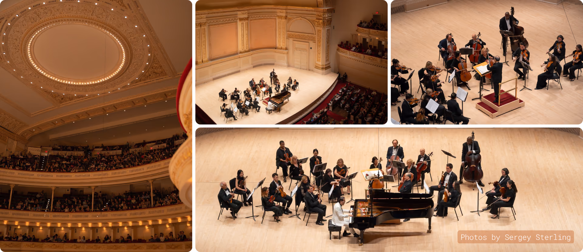 Audience view of the Vienna Royal Orchestra at Carnegie Hall