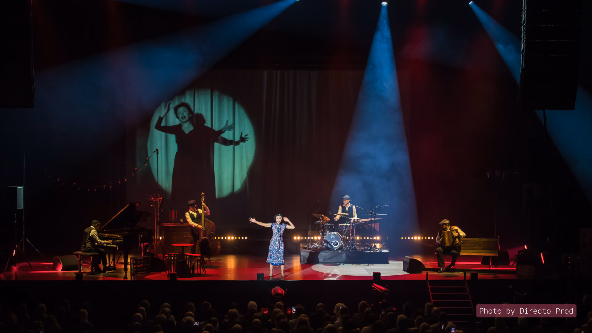 Piaf! The Show singer performing on stage