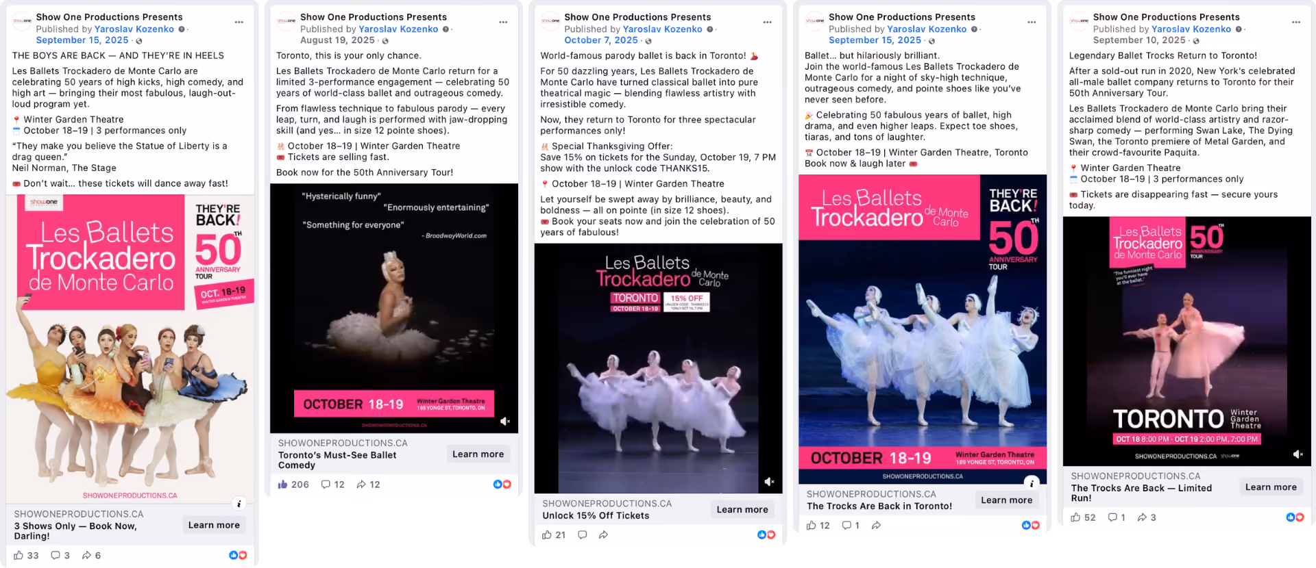 Trockadero promotional carousel