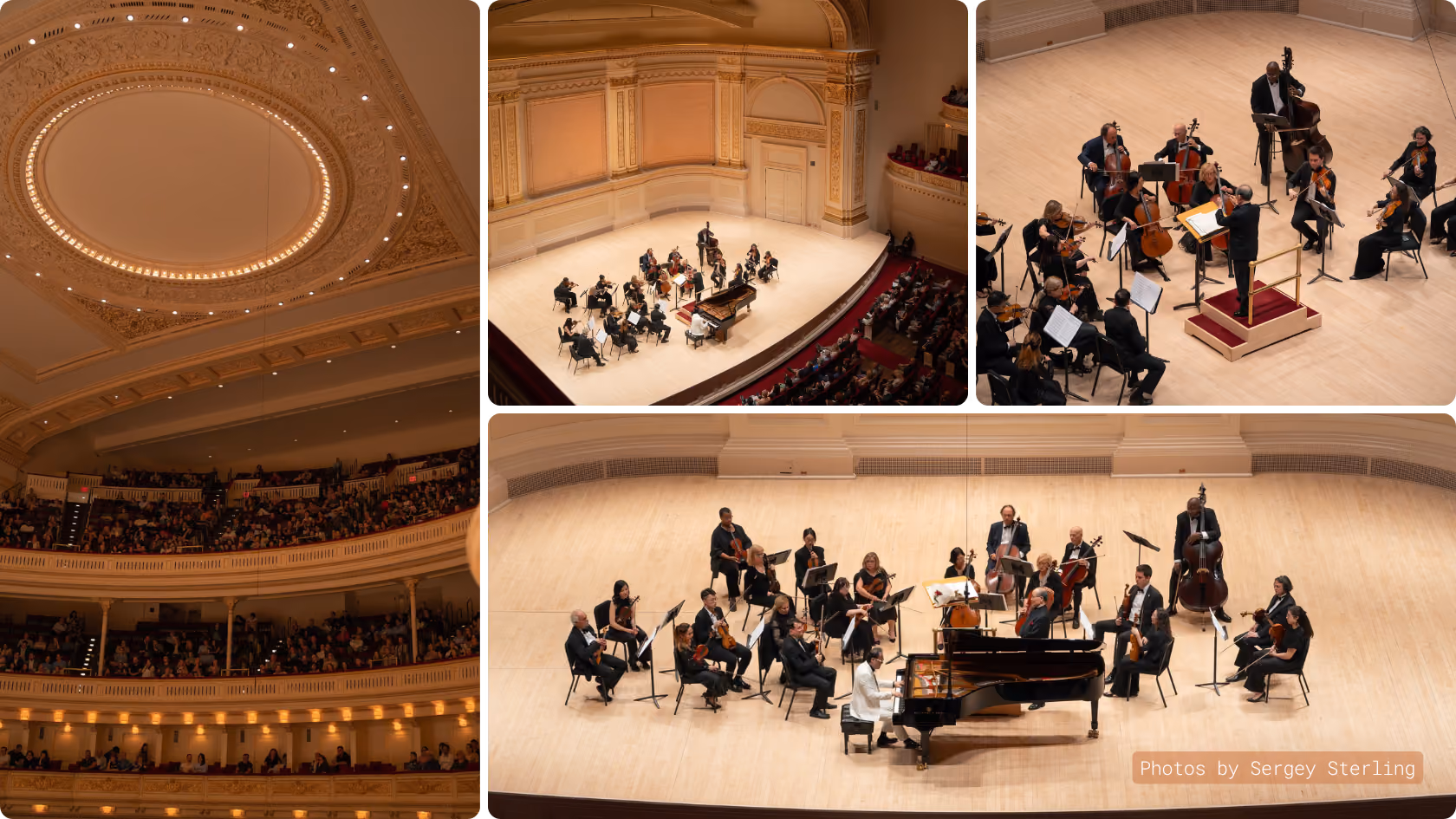 Vienna Royal Orchestra musicians on the Carnegie Hall stage
